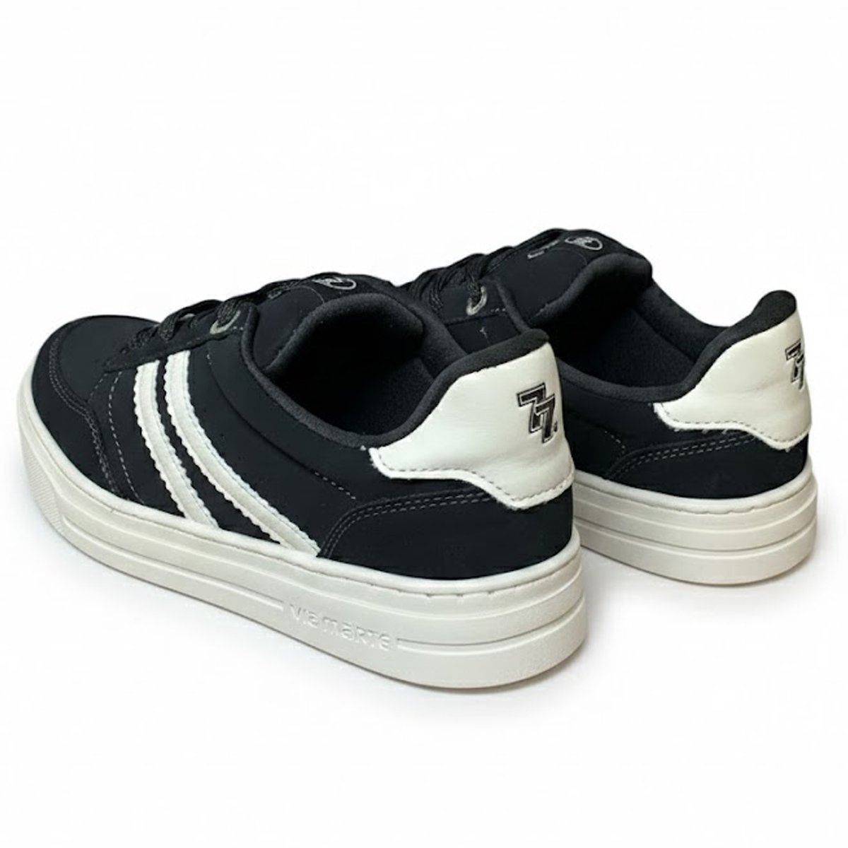 Tenis Via Marte 281-001 Feminino Preto Preto 4