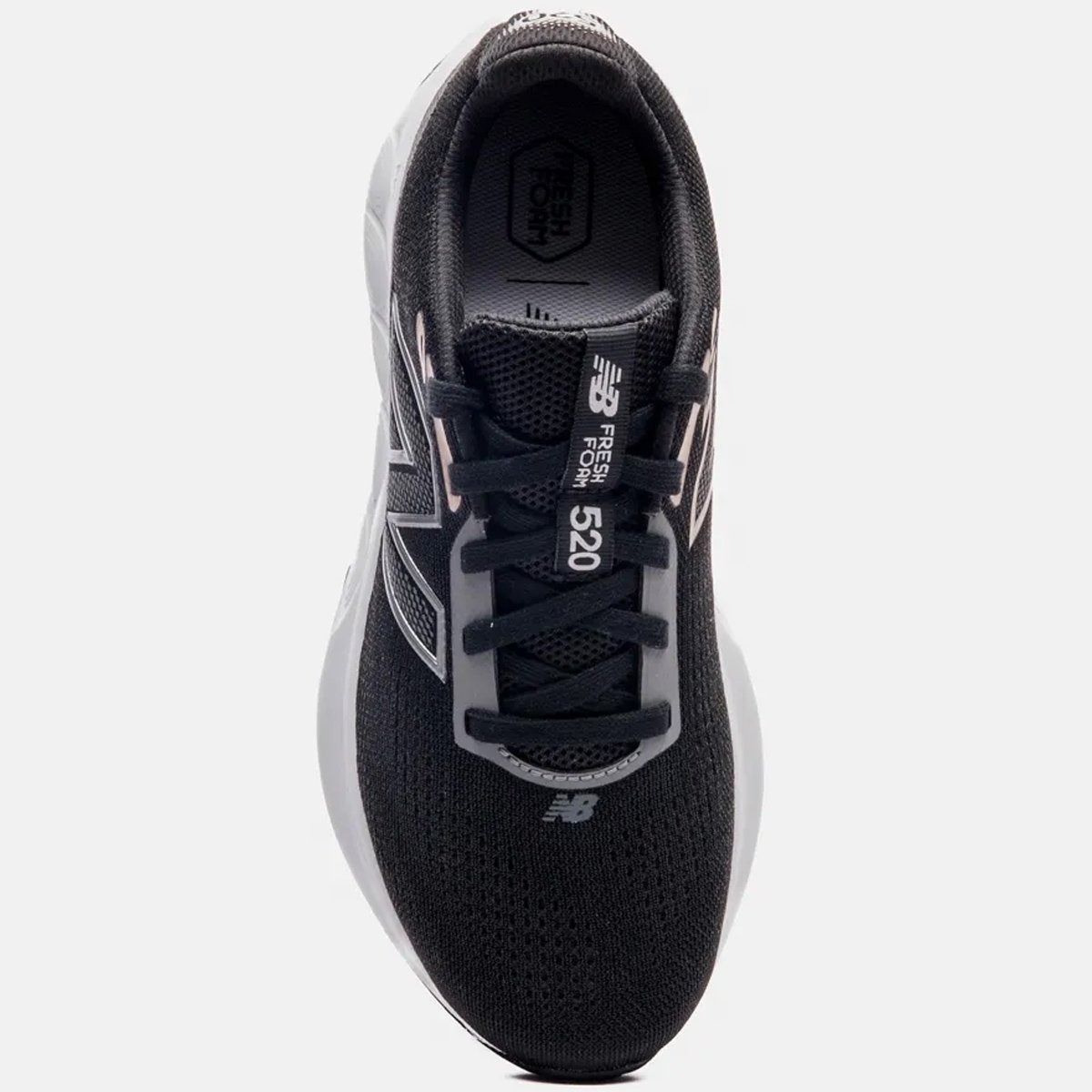 Calcado Feminino Corrida New Balance 520 V9 Preto Academia Preto 3