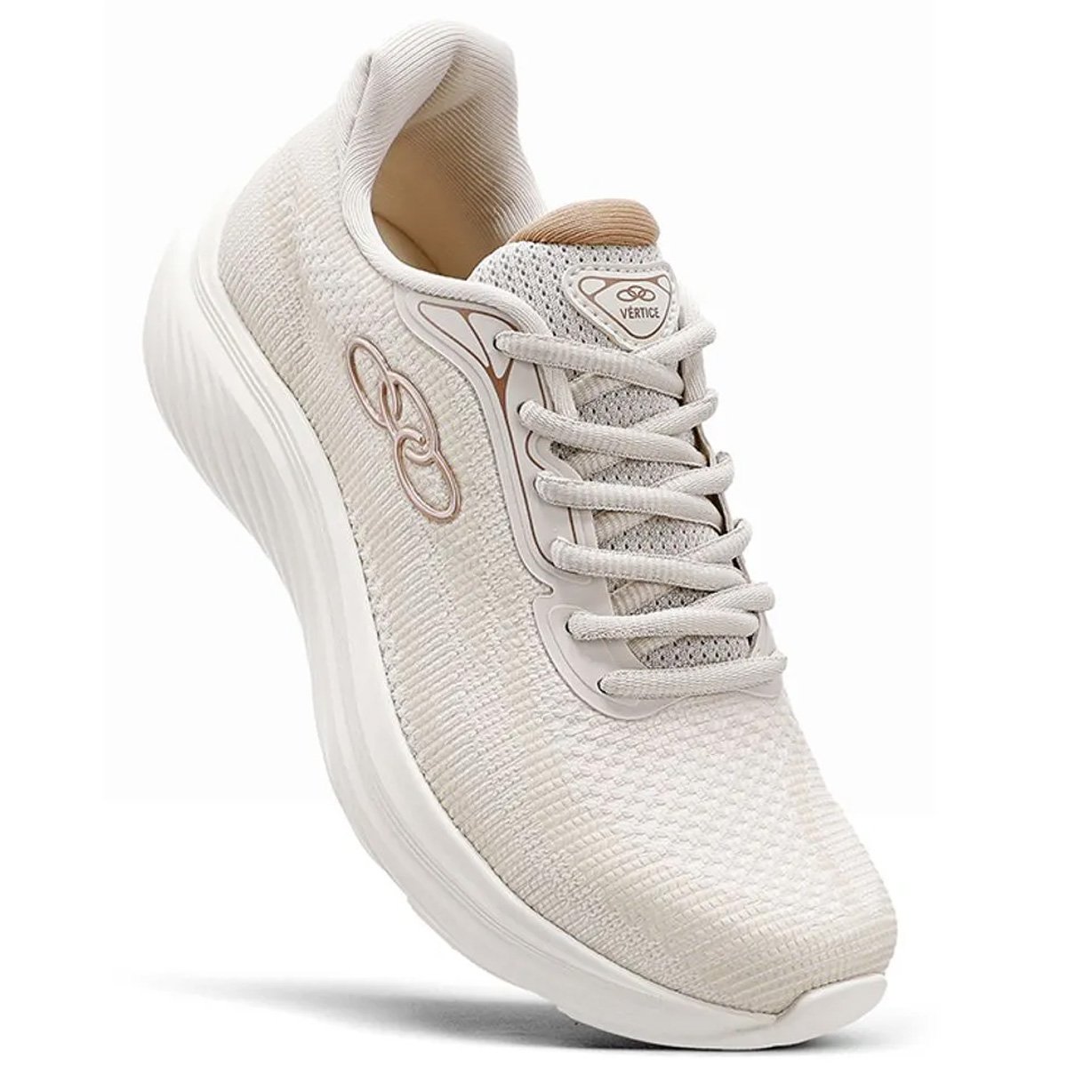 Tenis Olympikus Vertice Feminino Arenito Branco 3