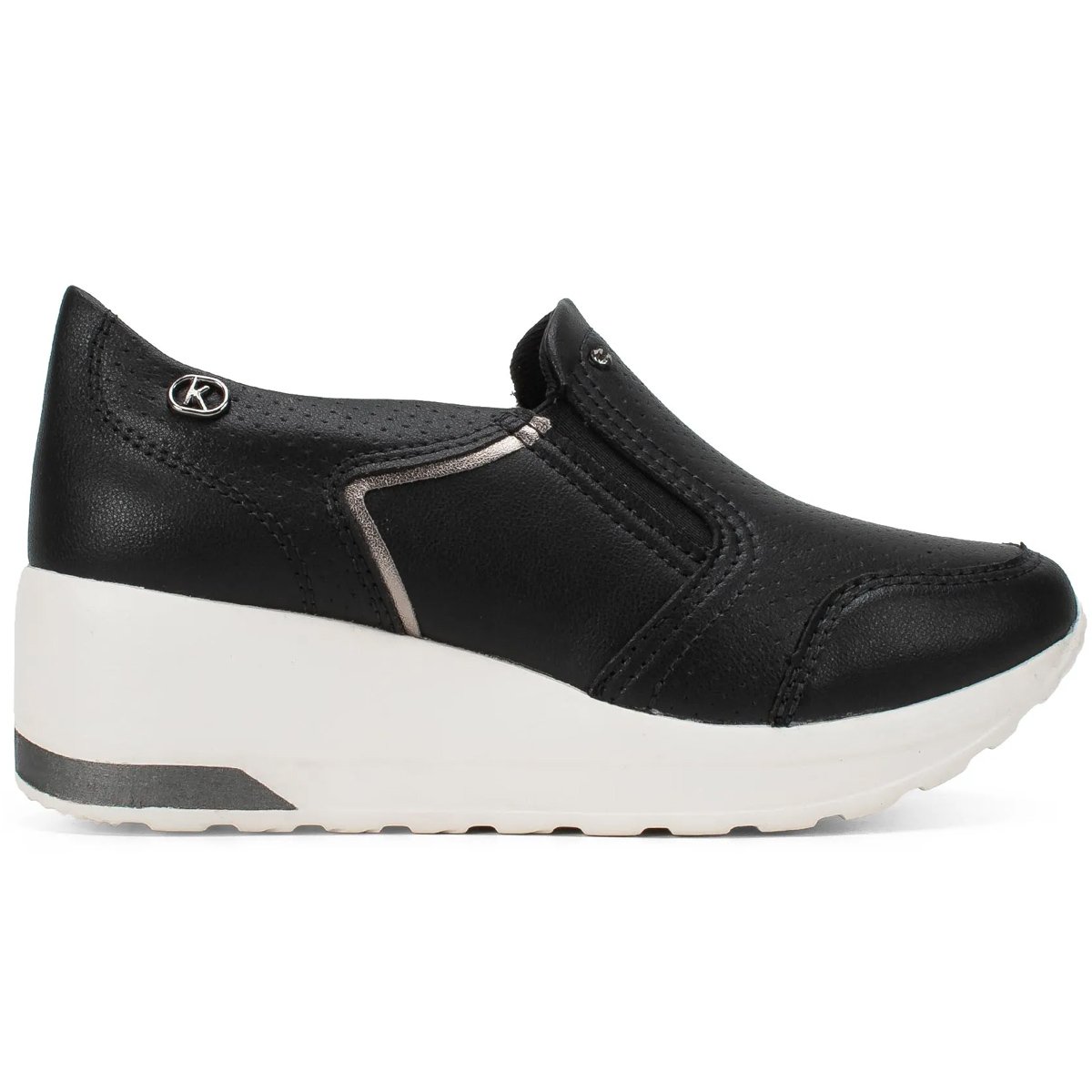 Tenis Kolosh Upper Slip On Feminino Preto
