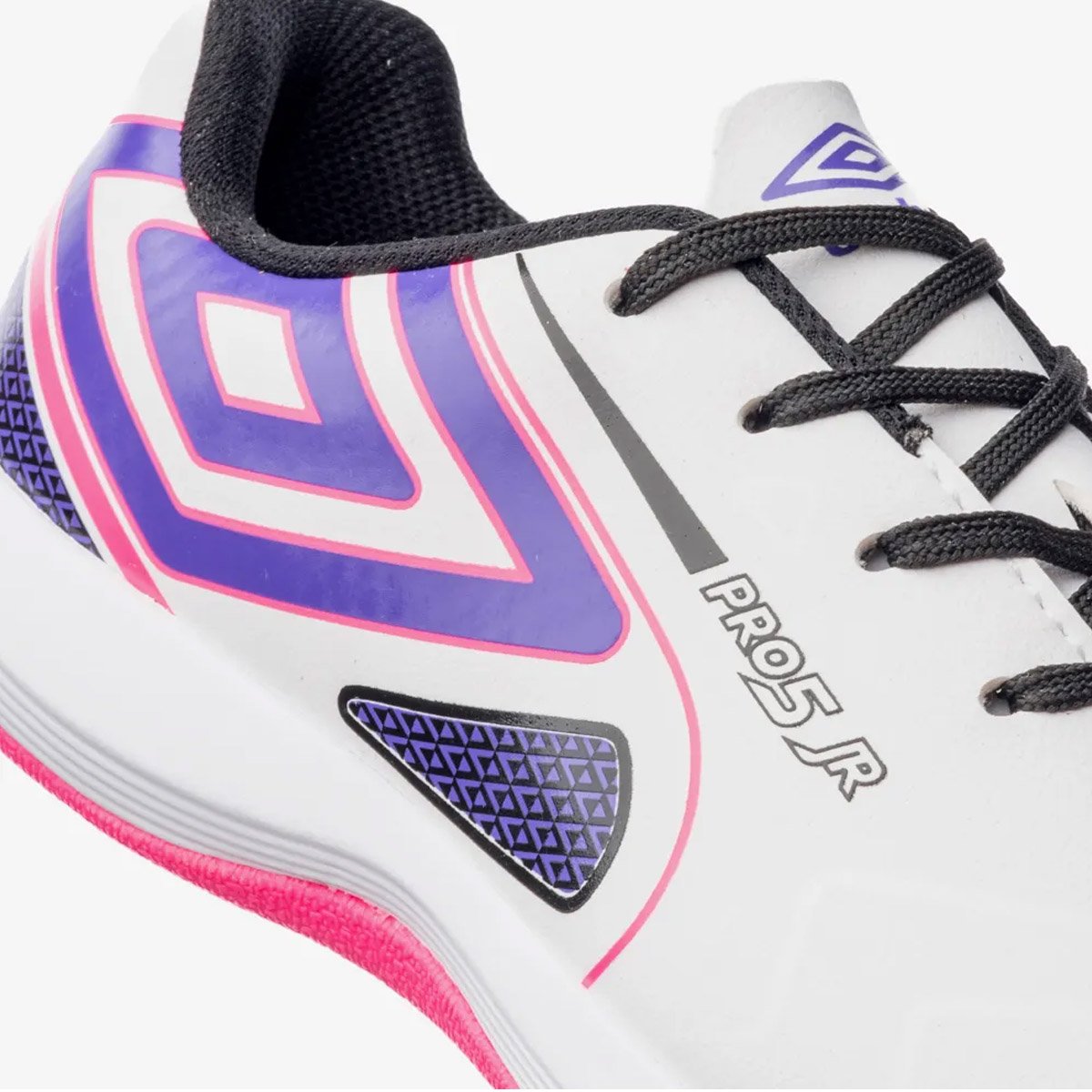 Chuteira Futsal Umbro Pro 5 Jr Infantil Branco Branco 6