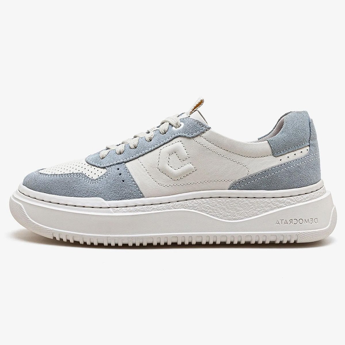 Tenis Democrata Block Feminino Azul Branco/Azul 2