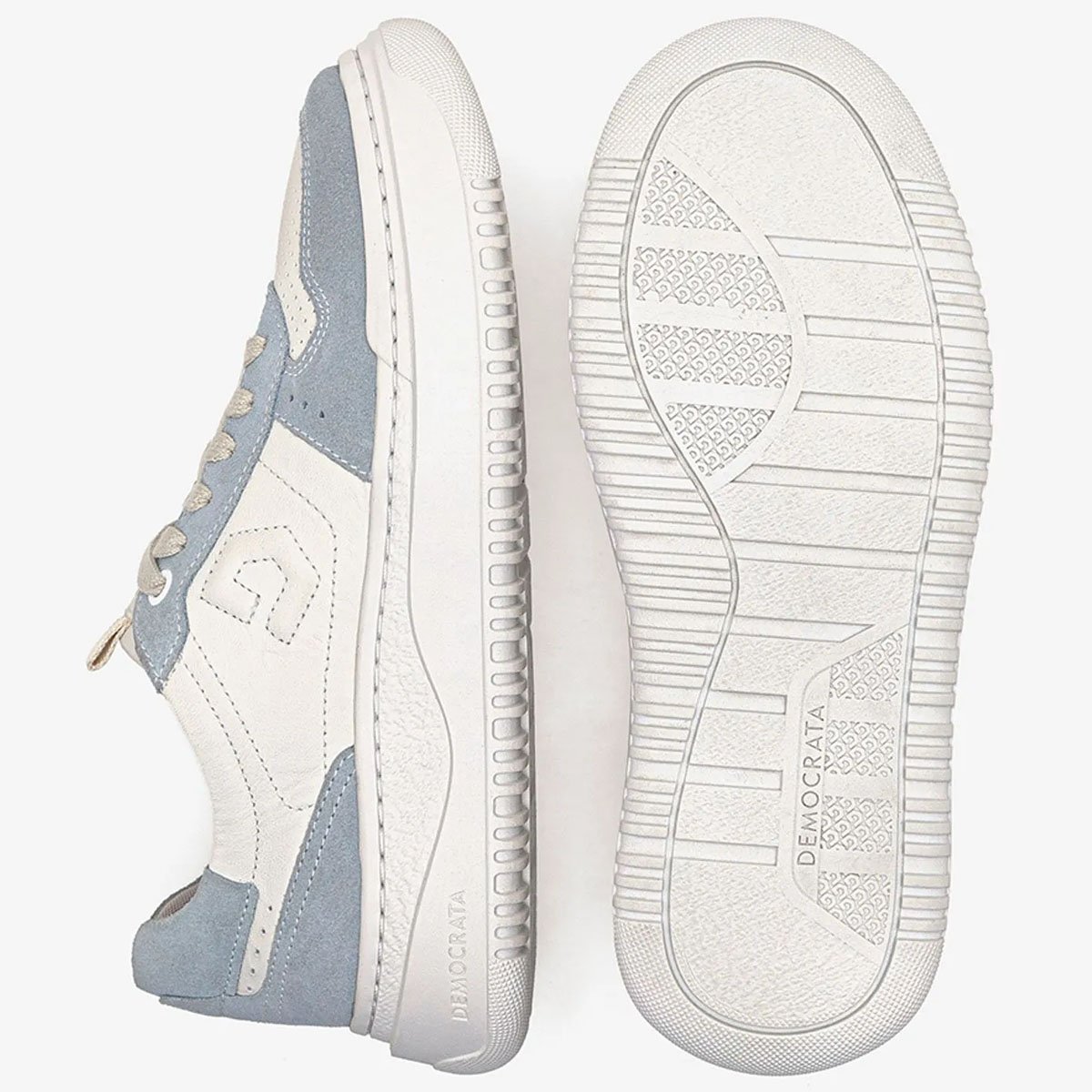 Tenis Democrata Block Feminino Azul Branco/Azul 5