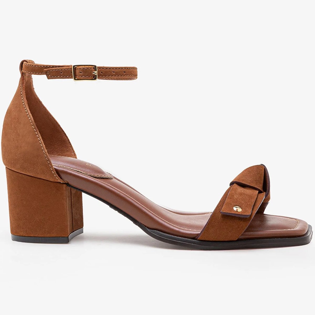 Sandalia Democrata Sophia Feminino Marrom