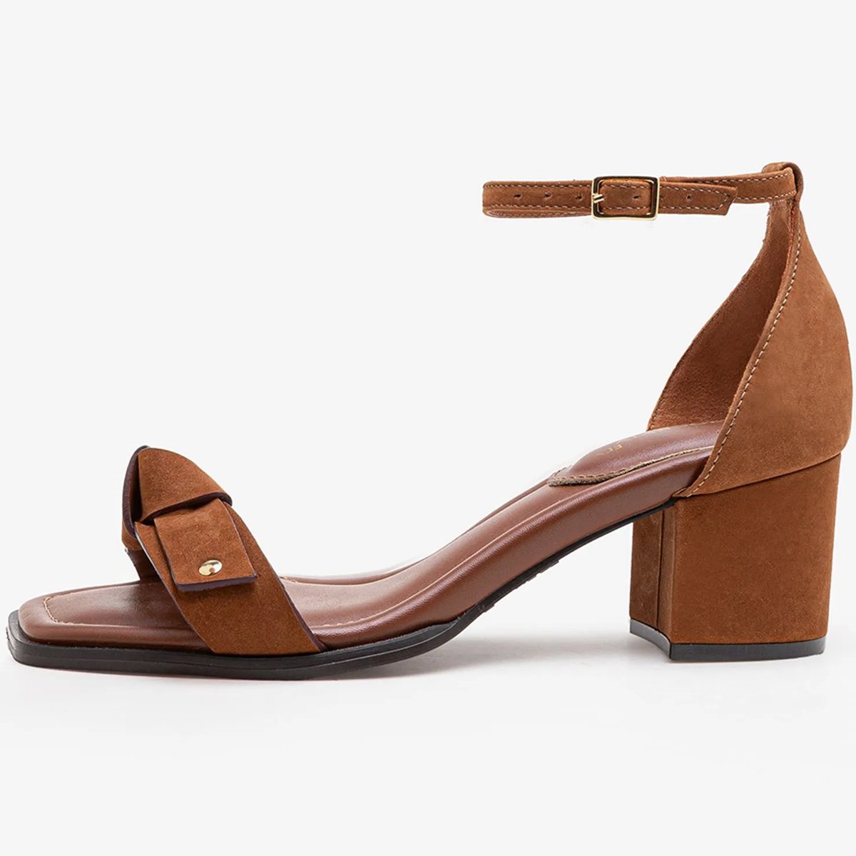 Sandalia Democrata Sophia Feminino Marrom Marrom 2