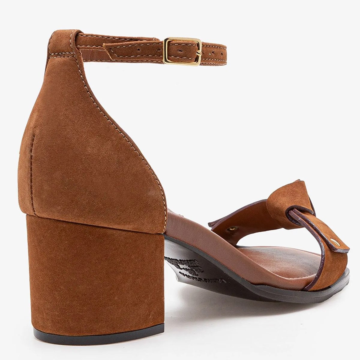 Sandalia Democrata Sophia Feminino Marrom Marrom 4