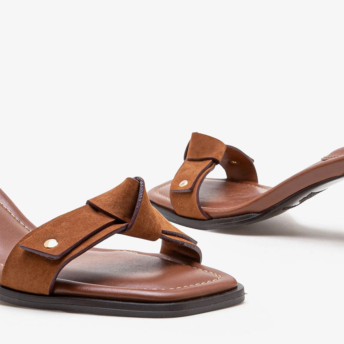 Sandalia Democrata Sophia Feminino Marrom Marrom 5