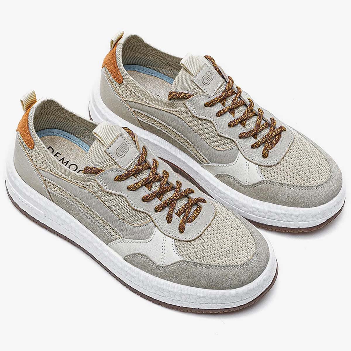 Tenis Democrata Drake Pulse Feminino Off White Cinza 4