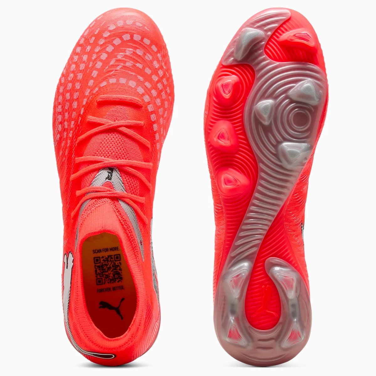 Chuteira Campo Puma Future 9 Match FG/AG Unissex Coral Laranja 5