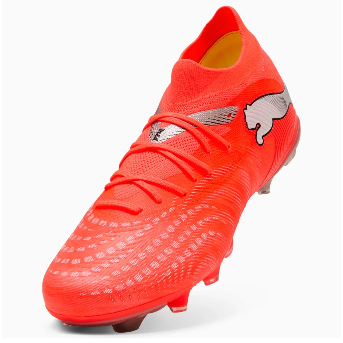 Chuteira Campo Puma Future 9 Match FG/AG Unissex Coral Laranja 6