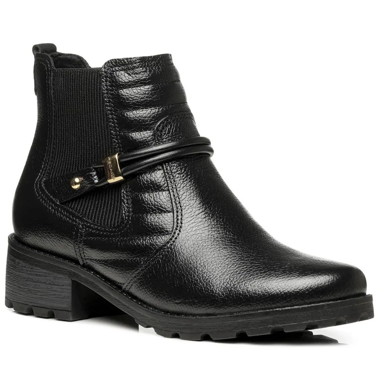 Bota Pegada 281420 Feminina Preto Preto 3