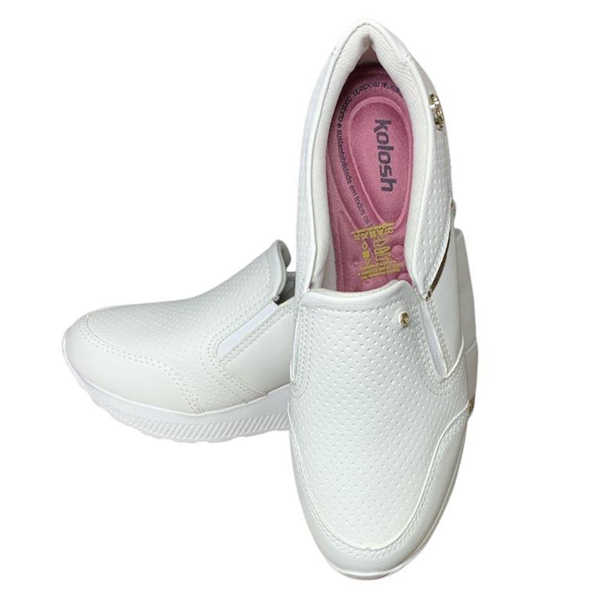 Tenis Kolosh Upper Slip On Feminino White Branco 6