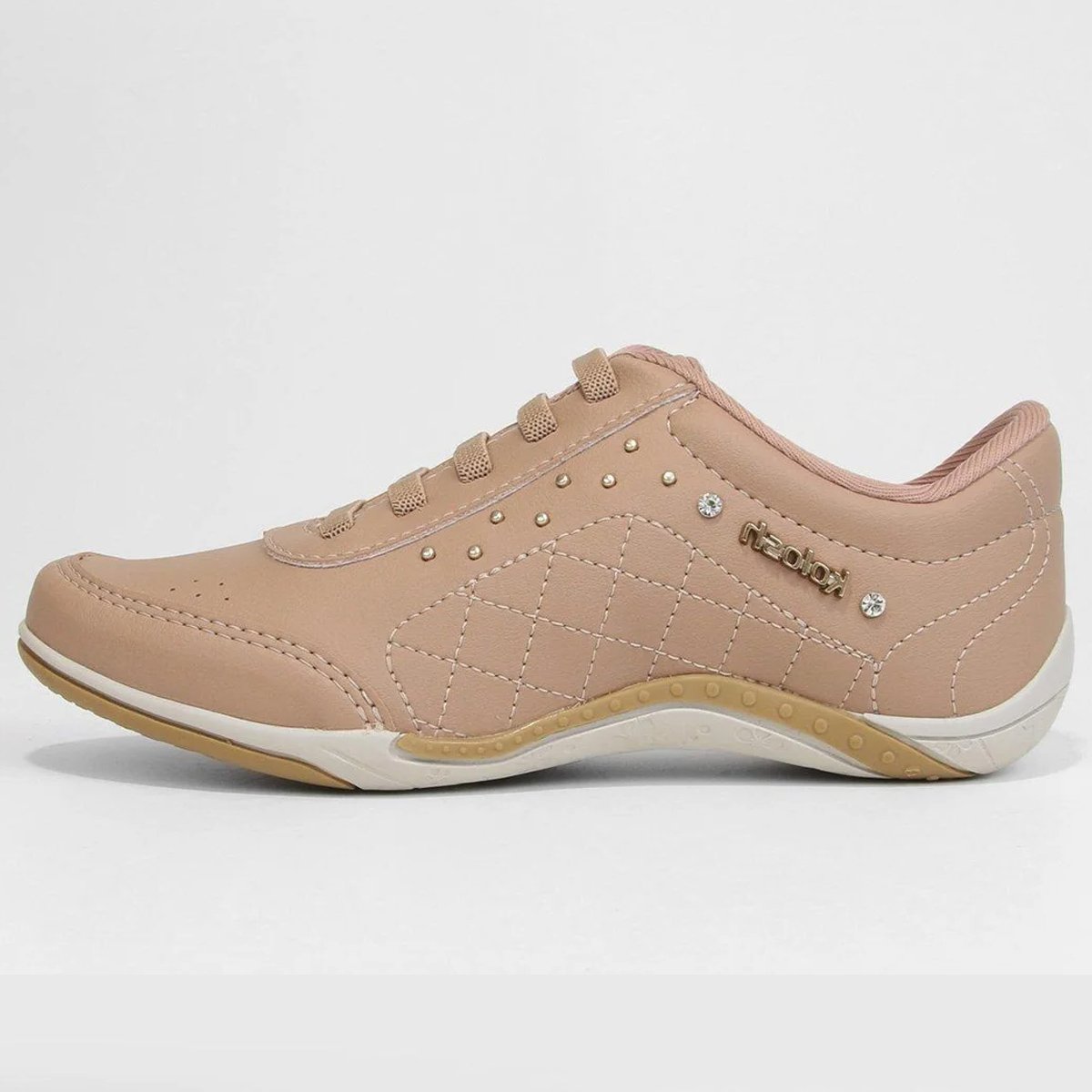 Tenis Kolosh Casual C1296 Feminino Bege Bege 2