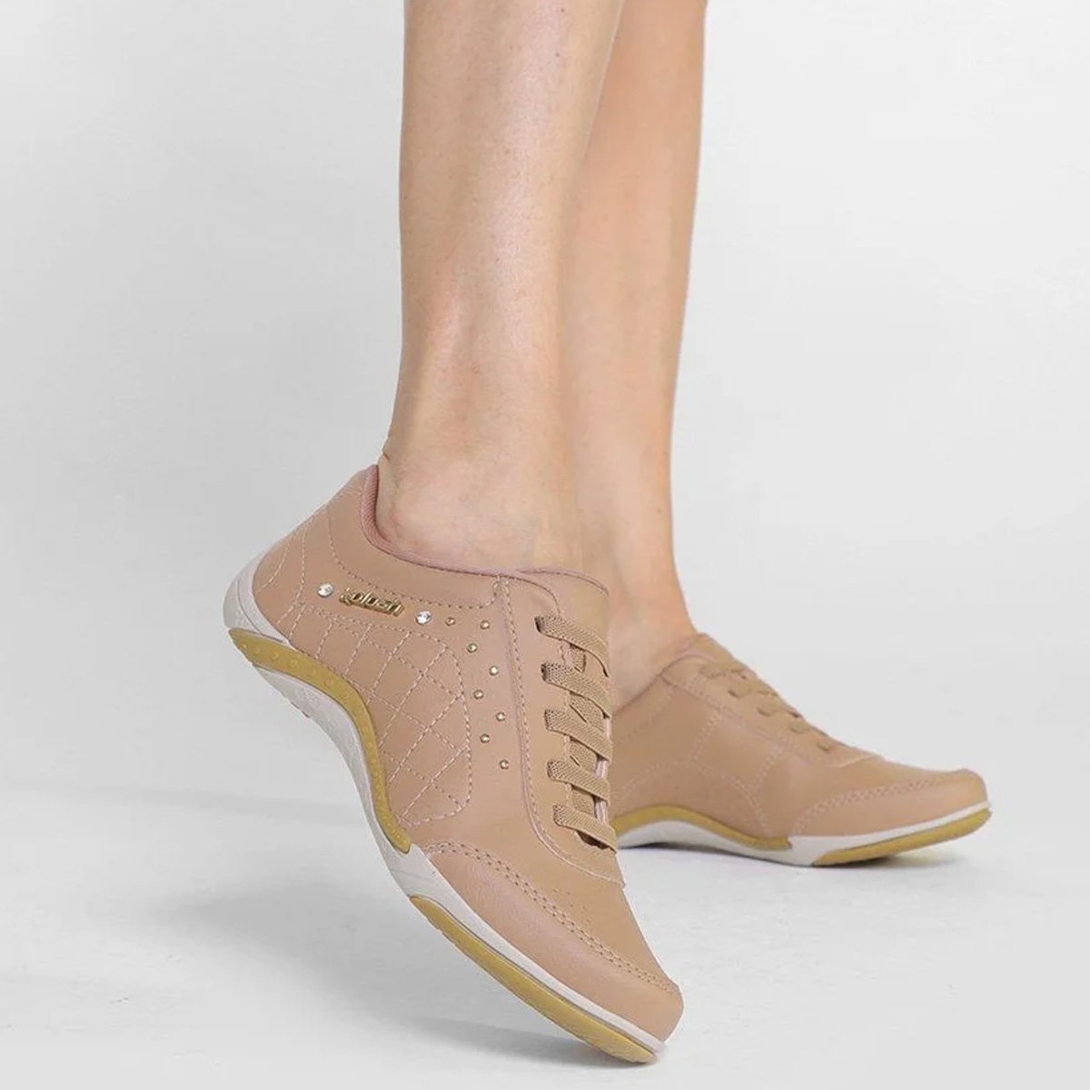 Tenis Kolosh Casual C1296 Feminino Bege Bege 3