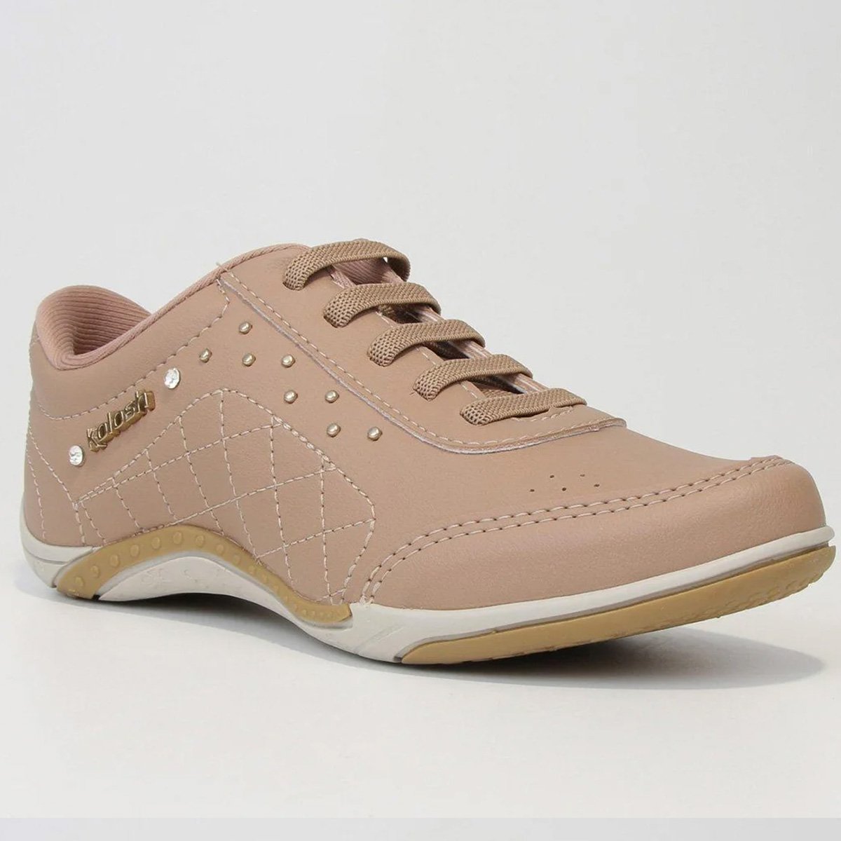 Tenis Kolosh Casual C1296 Feminino Bege Bege 4