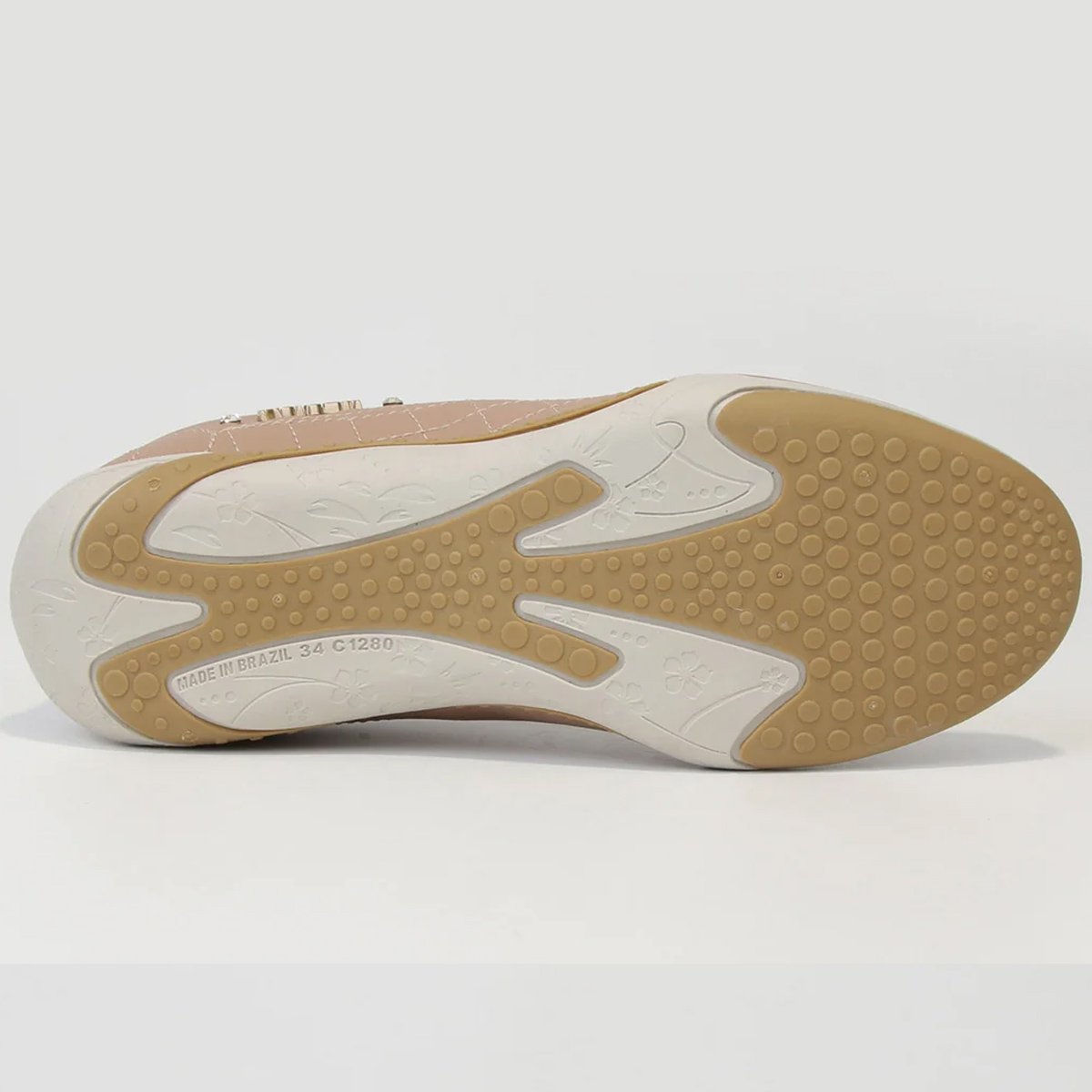 Tenis Kolosh Casual C1296 Feminino Bege Bege 6