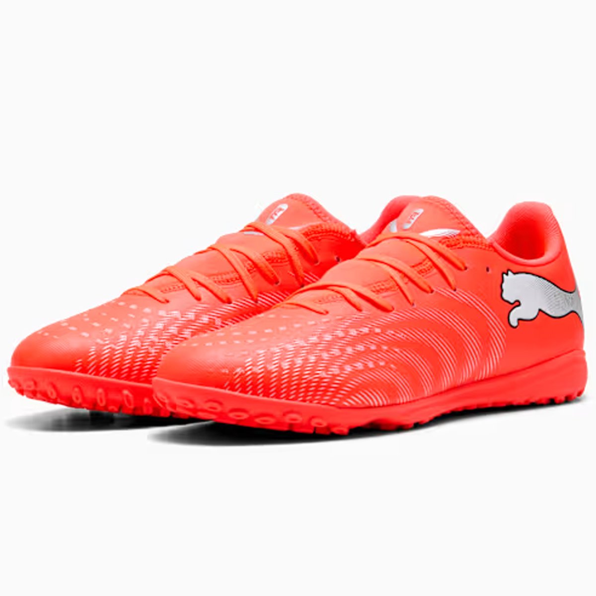 Society Puma Future 9 Play TT Unissex Coral Laranja 3