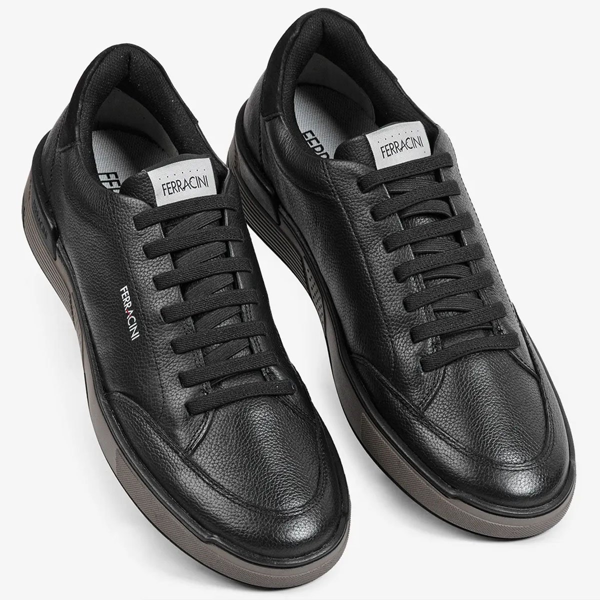 Sapatenis Ferracini Milan Masculino Preto Preto 3