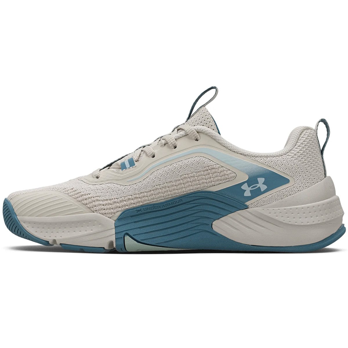 Tenis Under Armour Tribase Reps 2 SE Feminino Marfim Off White/Azul 2