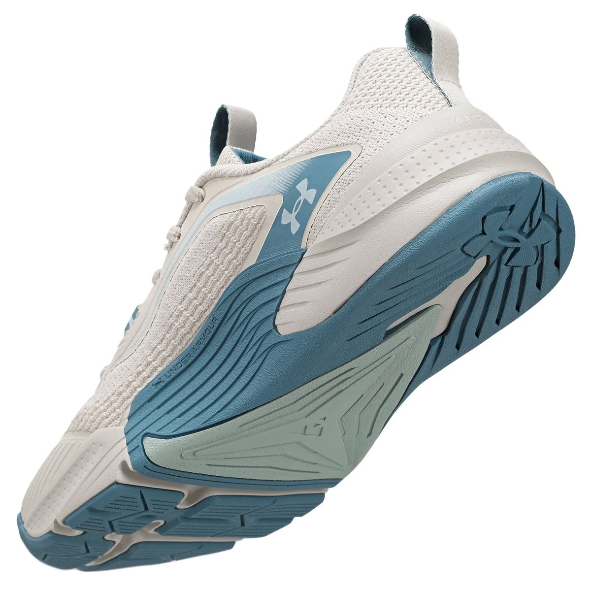 Tenis Under Armour Tribase Reps 2 SE Feminino Marfim Off White/Azul 5