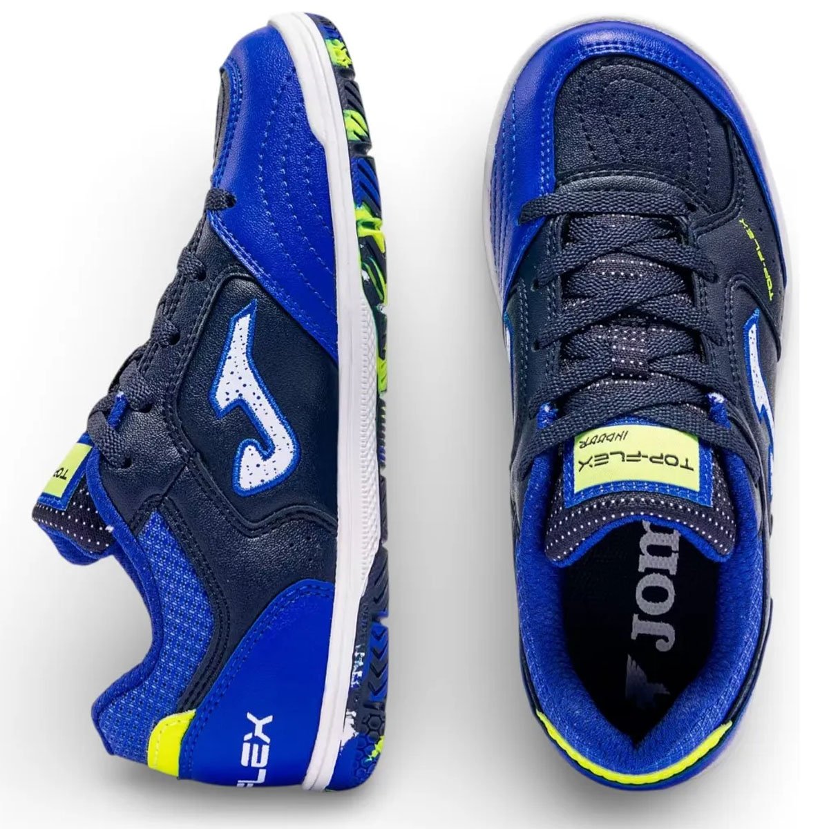 Chuteira Futsal Joma Top Flex Jr Infantil Azul Azul Marinho 5