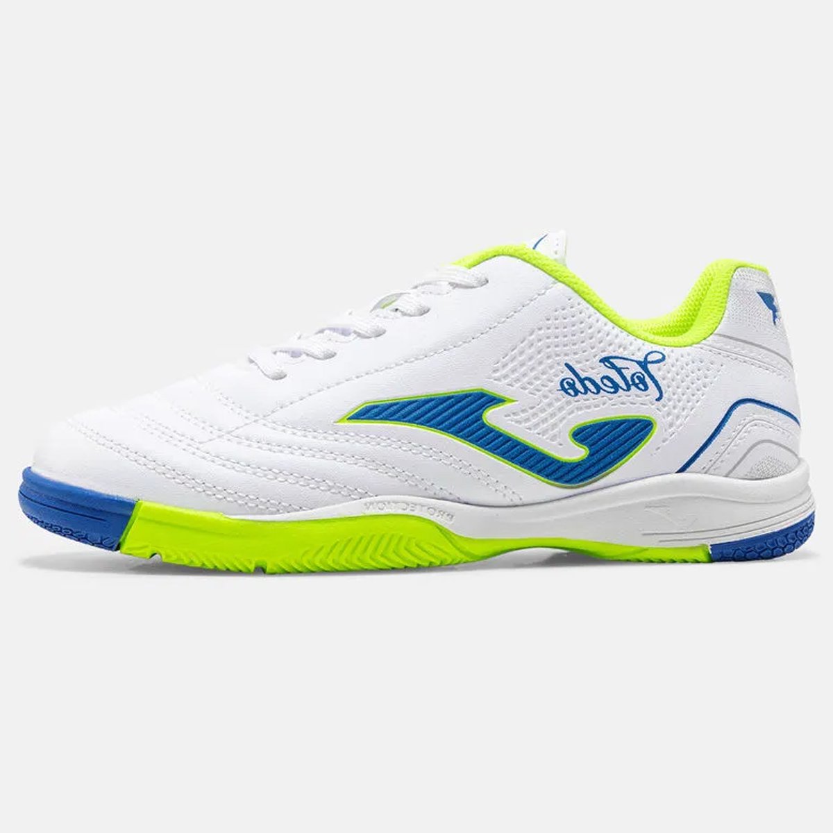 Chuteira Futsal Joma Toledo Jr Infantil Branco Branco 2