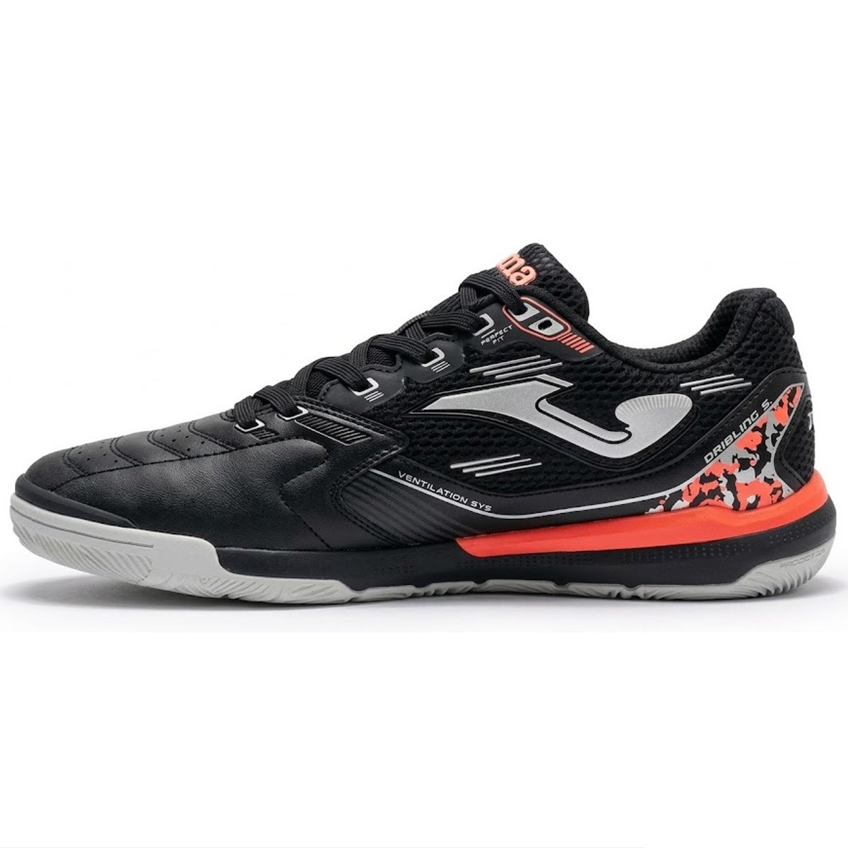 Chuteira Futsal Joma Liga 5 Unissex Preto Preto 2