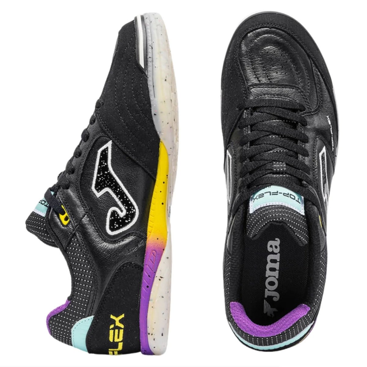 Chuteira Futsal Joma Top Flex Unissex Preto Preto 4