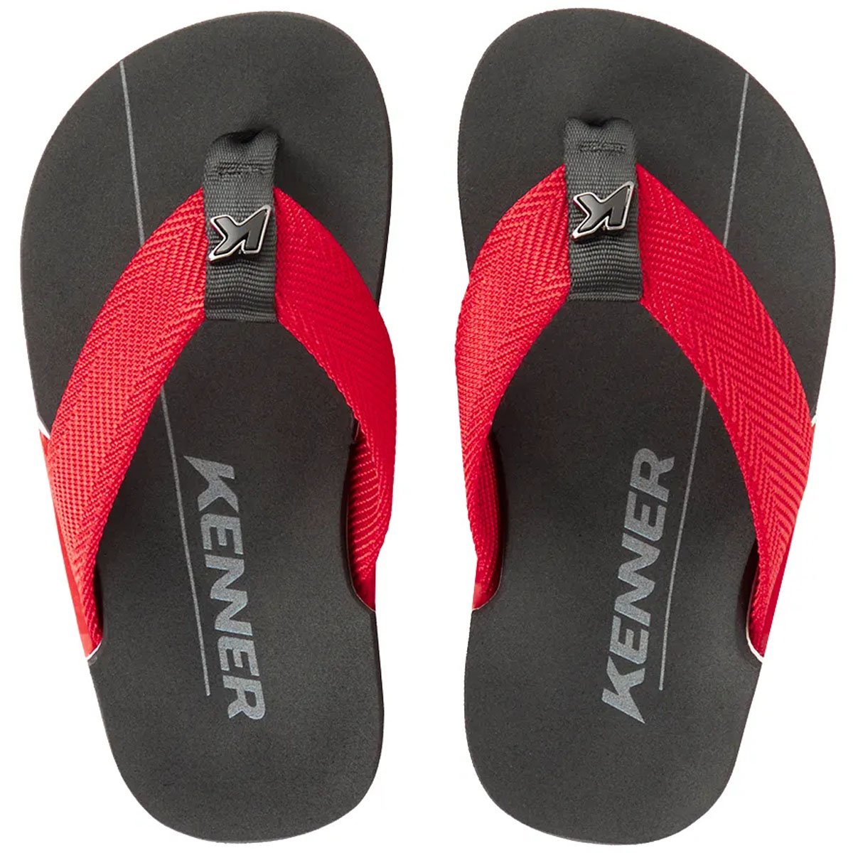 Chinelo Kenner NK6 Pro Kids Infantil Vermelho Vermelho/Preto 3