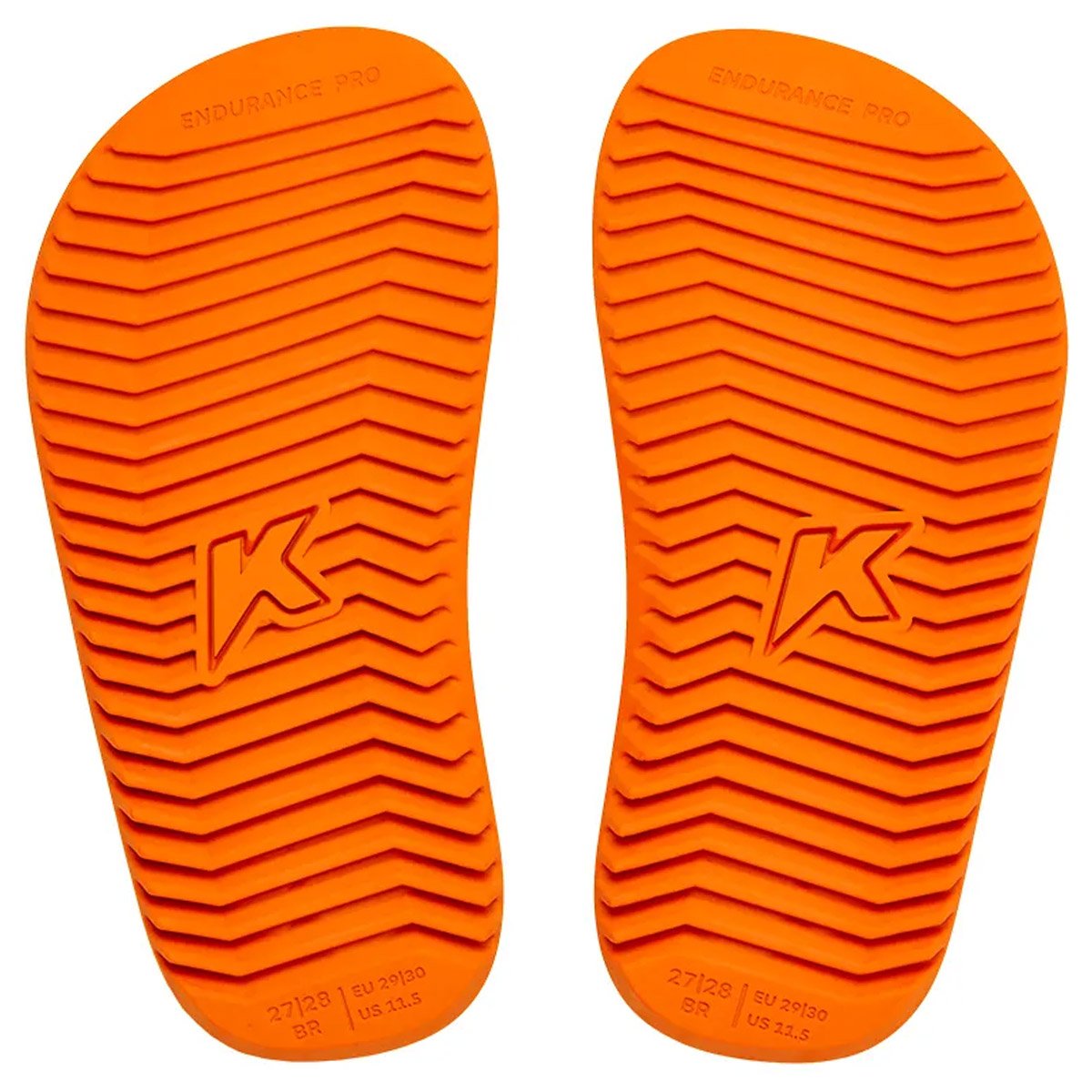 Chinelo Kenner NK6 Pro Kids Infantil Laranja Preto/Laranja 5