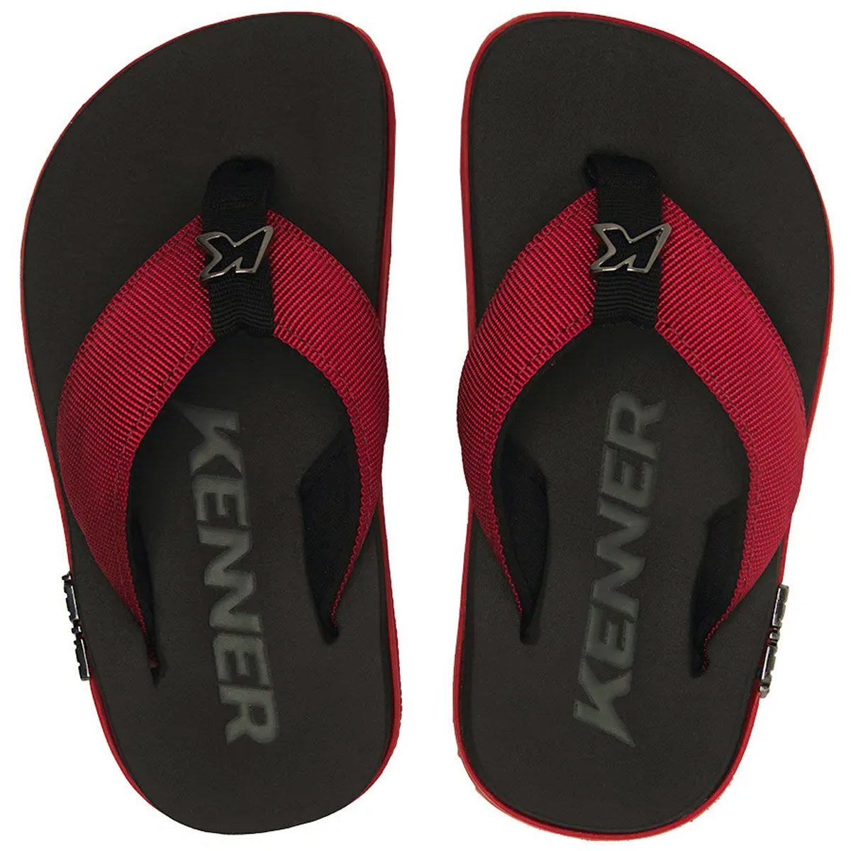 Chinelo Kenner Kivah Kids TKS Infantil Vermelho Vermelho 4