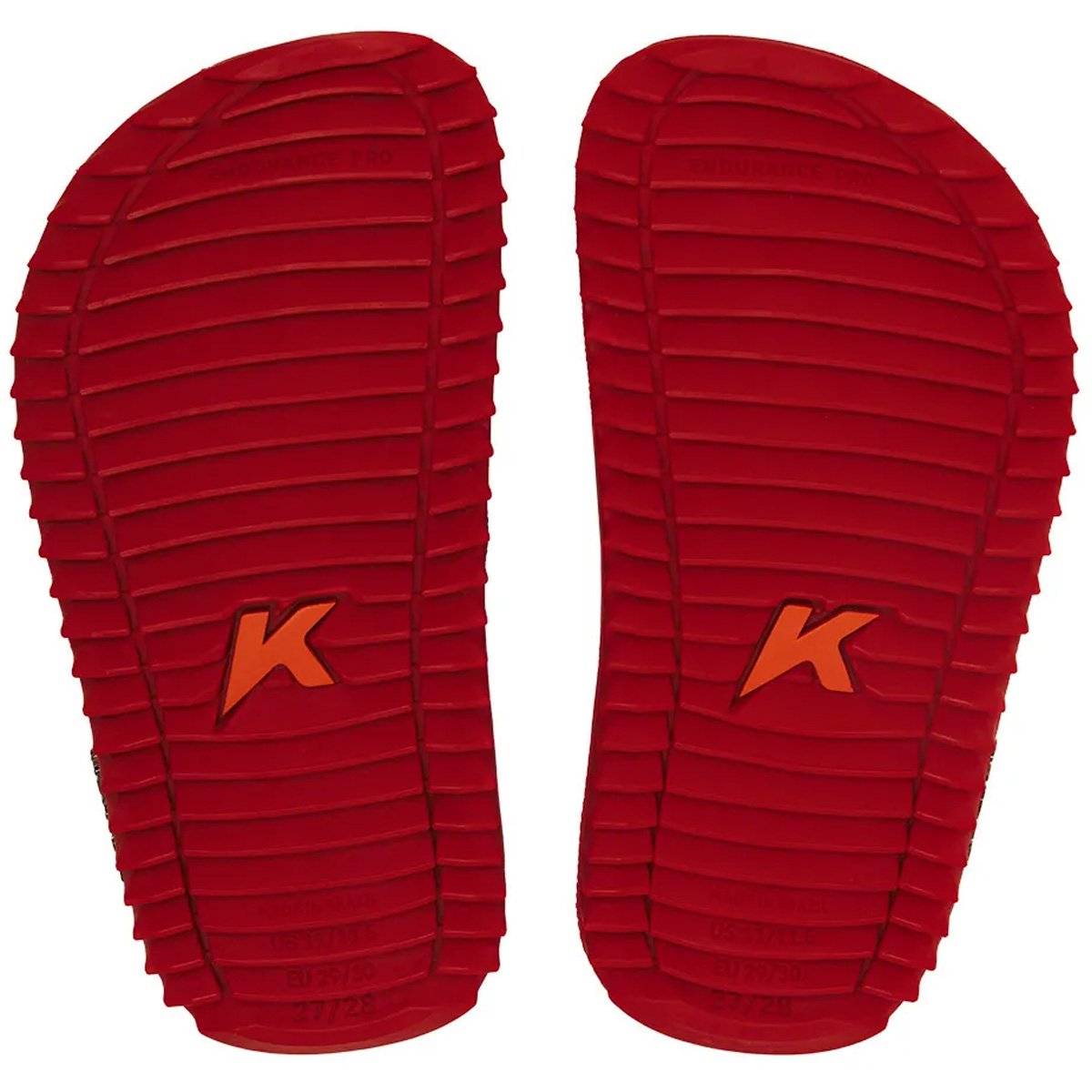 Chinelo Kenner Kivah Kids TKS Infantil Vermelho Vermelho 6