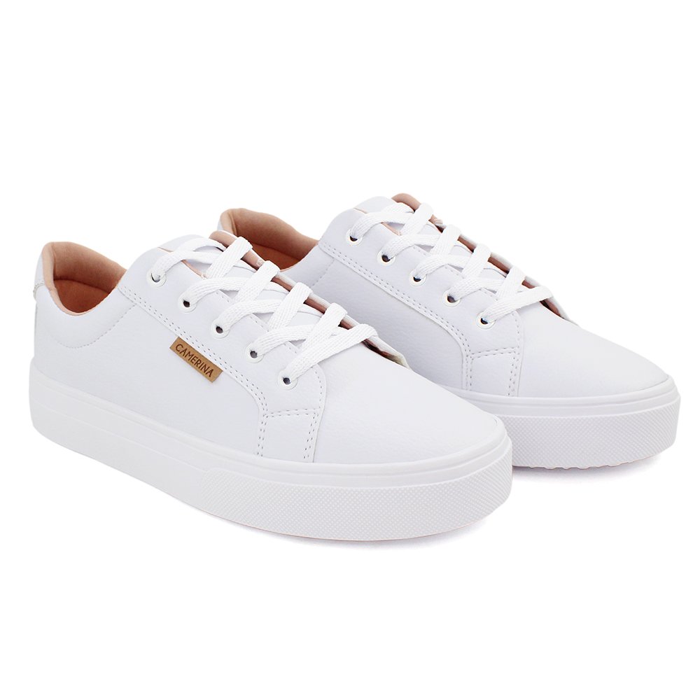 Tenis Branco Feminino Camerina Branco 2