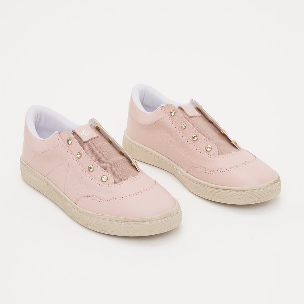 TÊNIS AMÉLIA DI VALENTINI COURO Rosa 4