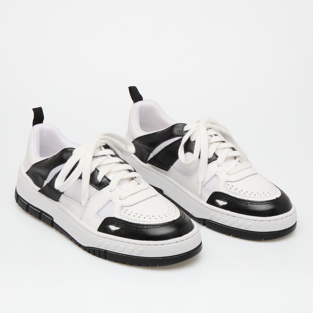 TÊNIS MARCELA DI VALENTINI COURO Preto/Branco 6