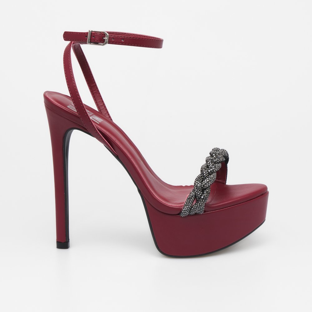 SANDÁLIA LIDIA DI VALENTINI NAPA Bordô 1