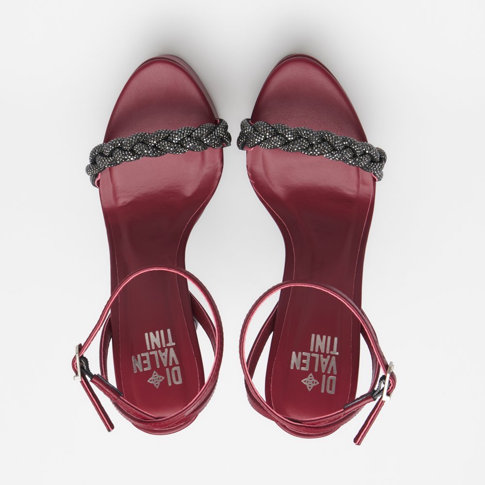 SANDÁLIA LIDIA DI VALENTINI NAPA Bordô 6