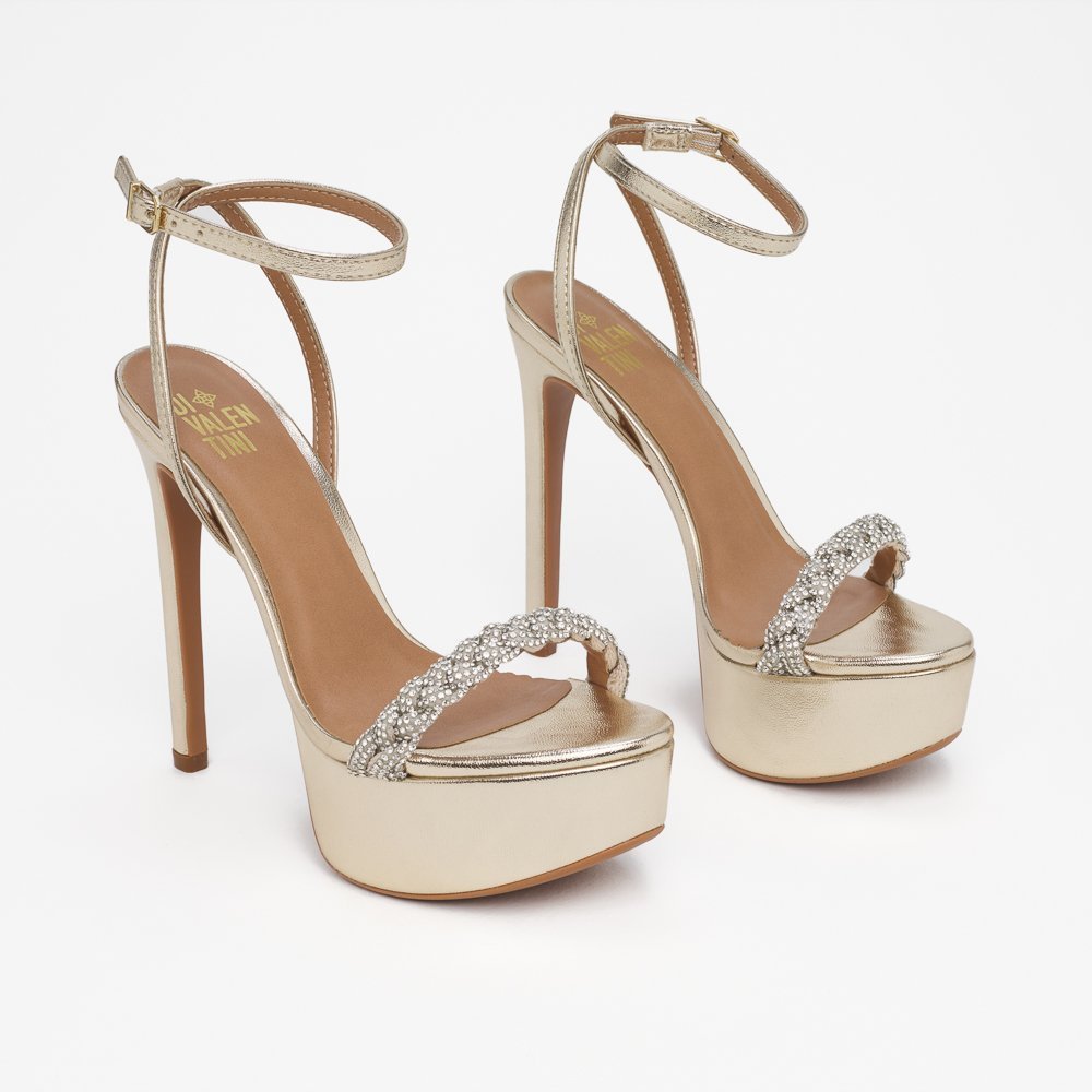 SANDÁLIA LIDIA DI VALENTINI NAPA Dourado 3