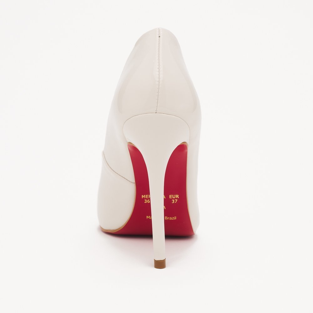 SCARPIN HELO DI VALENTINI VERNIZ- SOLA VERMELHA Off White 5