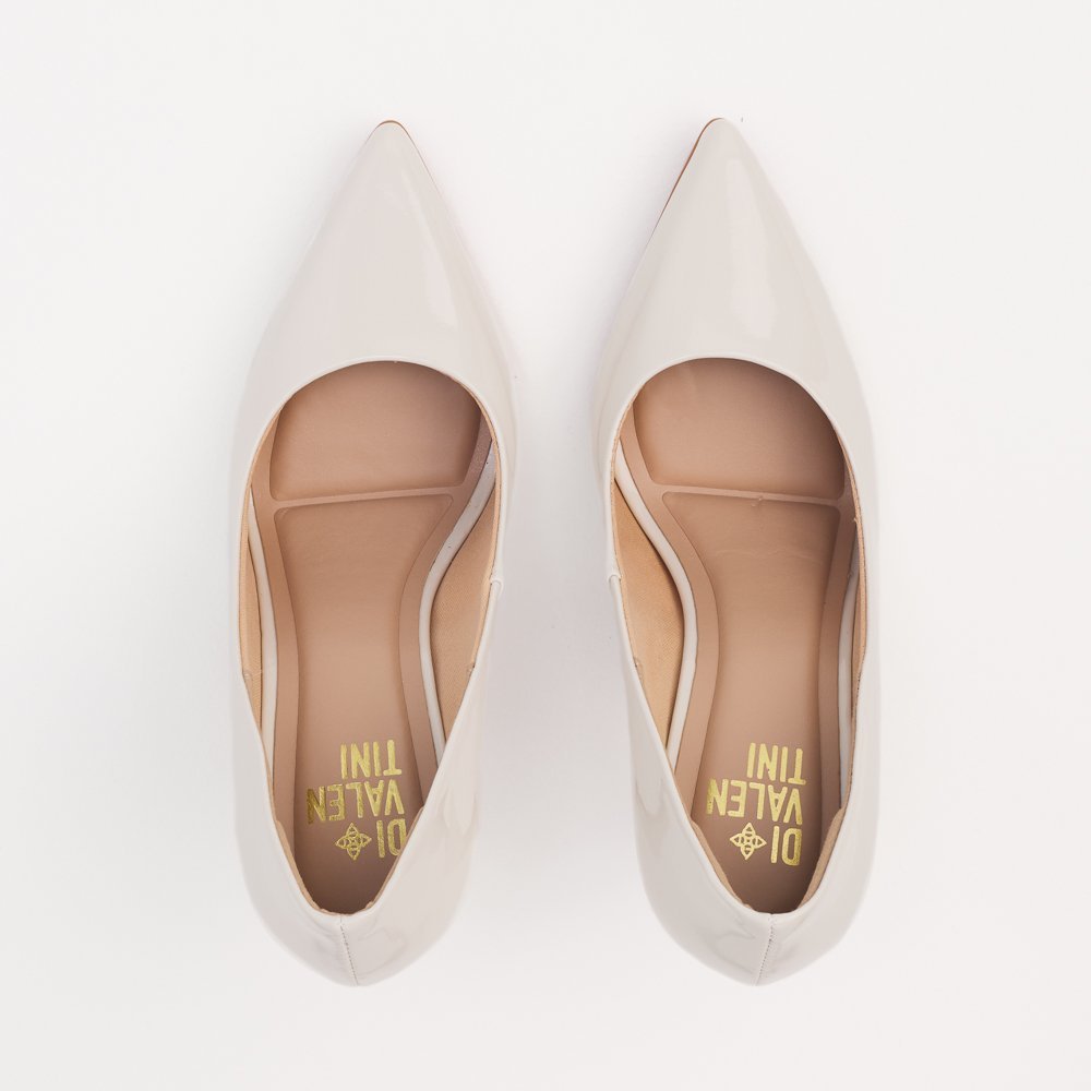 SCARPIN HELO DI VALENTINI VERNIZ- SOLA VERMELHA Off White 6