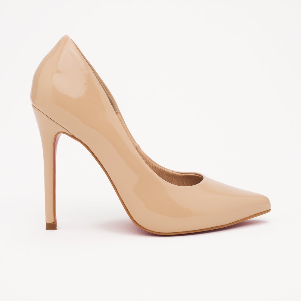 SCARPIN HELO DI VALENTINI VERNIZ- SOLA VERMELHA Nude 1