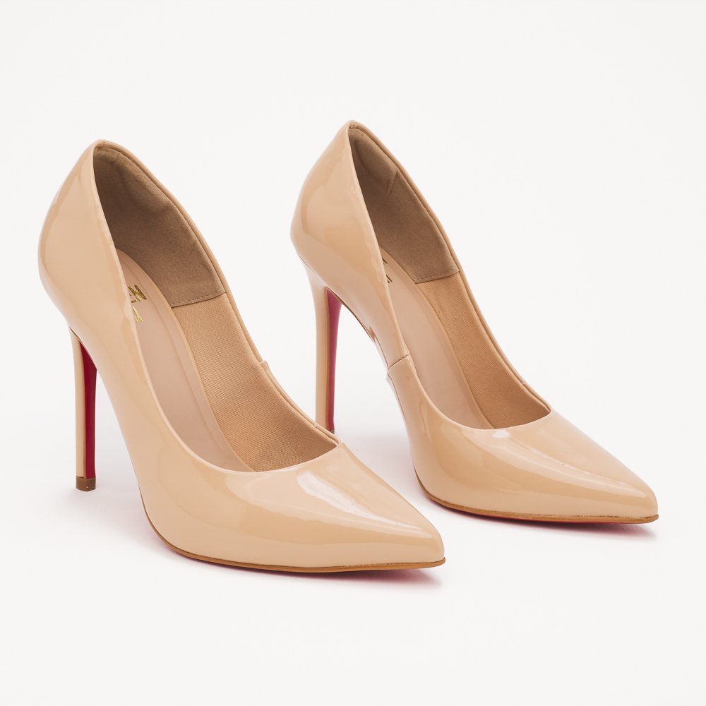 SCARPIN HELO DI VALENTINI VERNIZ- SOLA VERMELHA Nude 4