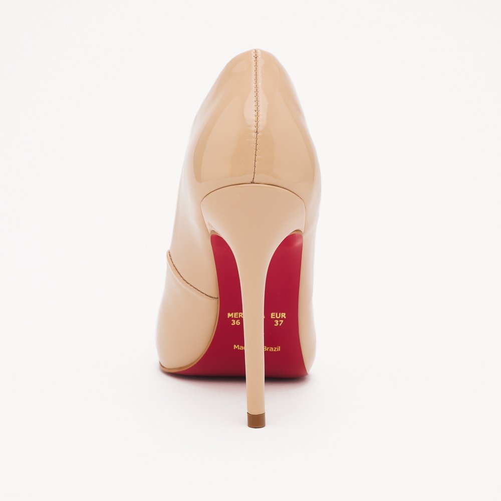 SCARPIN HELO DI VALENTINI VERNIZ- SOLA VERMELHA Nude 5