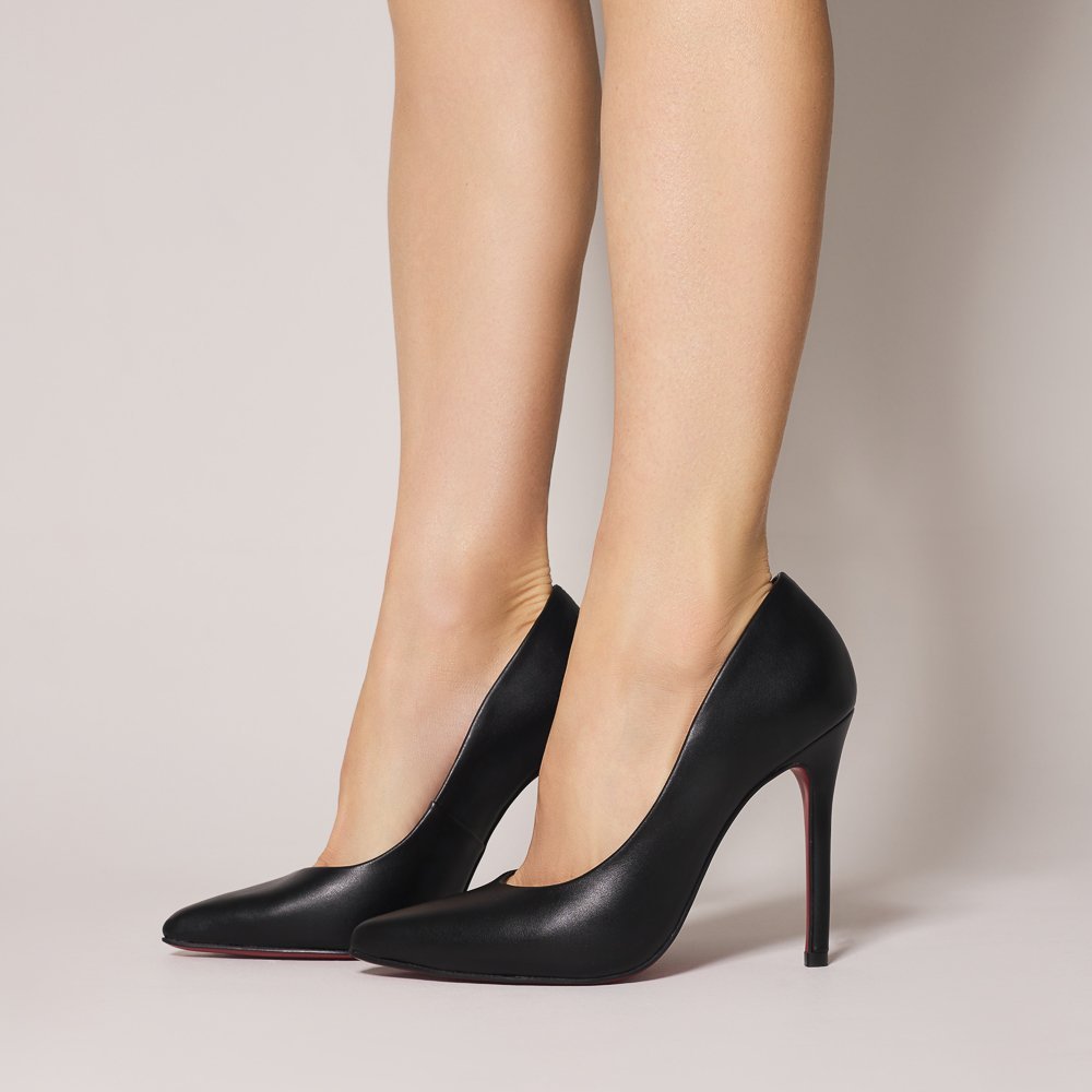 SCARPIN HELO DI VALENTINI NAPA- SOLA VERMELHA Preto 2