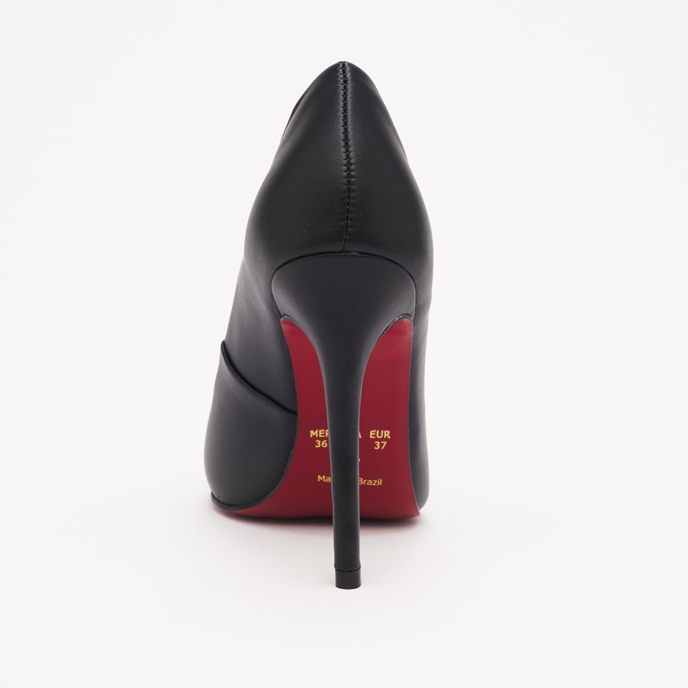 SCARPIN HELO DI VALENTINI NAPA- SOLA VERMELHA Preto 5