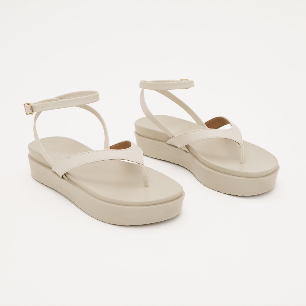 SANDALIA FLAT ARIEL IMPROVISO NAPA Off White 3