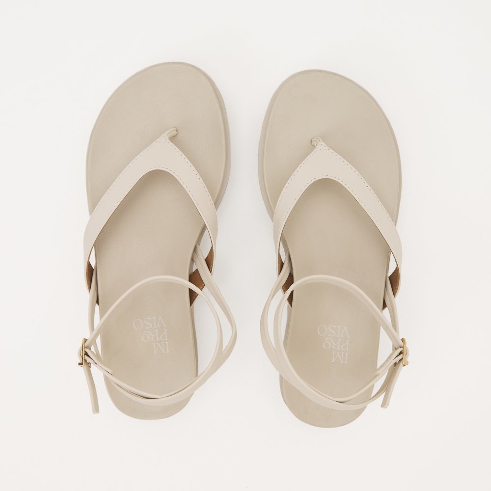 SANDALIA FLAT ARIEL IMPROVISO NAPA Off White 5