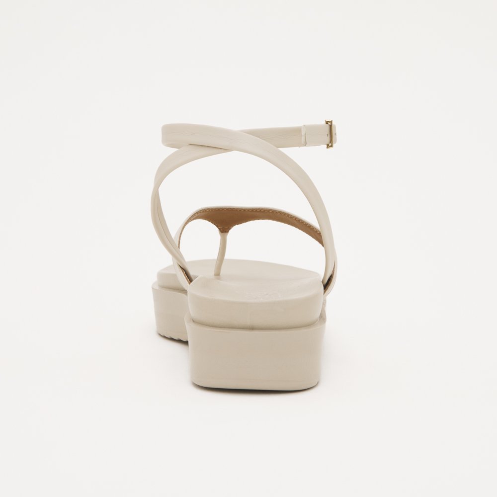SANDALIA FLAT ARIEL IMPROVISO NAPA Off White 6