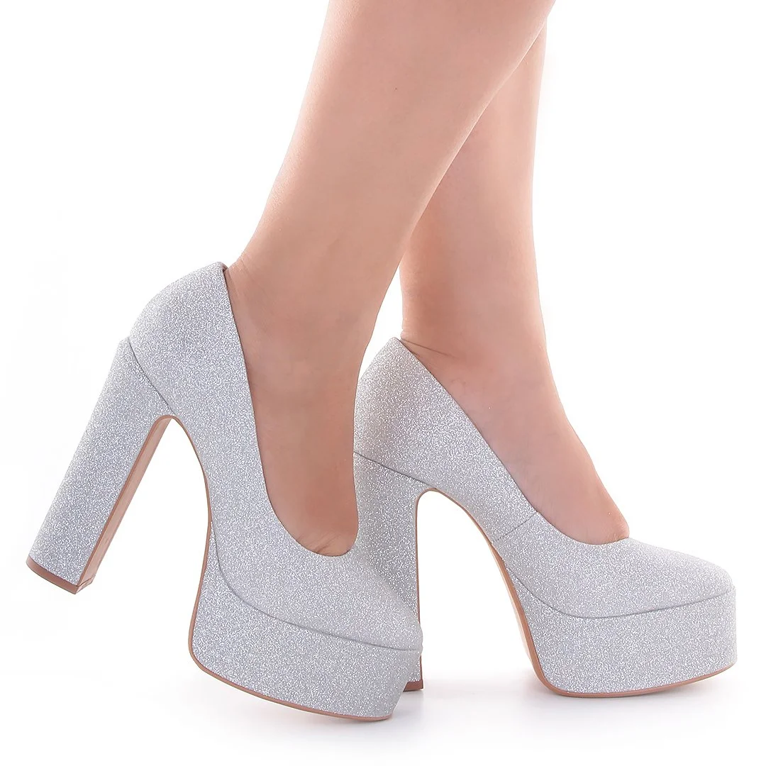 SAPATO JESSICA GLITTER Prata 4