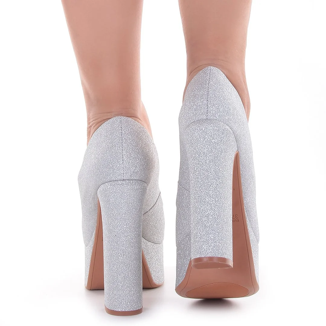 SAPATO JESSICA GLITTER Prata 5